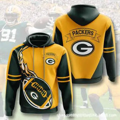3D Digital Print NFL Hoodie for Men - Autumn/Winter