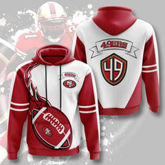 3D Digital Print NFL Hoodie for Men - Autumn/Winter