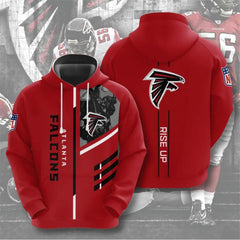 Men's NFL 3D Digital Print Hoodie - Loose Fit