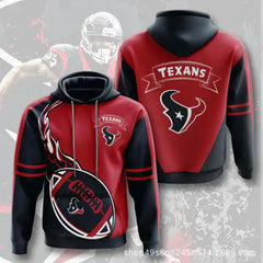 3D Digital Print NFL Hoodie for Men - Autumn/Winter
