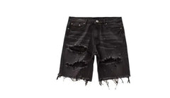 Casual Washed Denim Loose Fit Five-Point Shorts