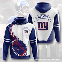 3D Digital Print NFL Hoodie for Men - Autumn/Winter