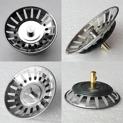 Stainless Steel Sink Cover with Drain Filter Funnel
