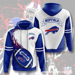 3D Digital Print NFL Hoodie for Men - Autumn/Winter
