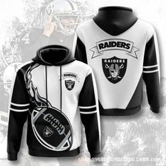3D Digital Print NFL Hoodie for Men - Autumn/Winter