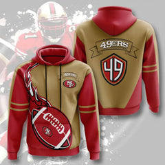 3D Digital Print NFL Hoodie for Men - Autumn/Winter