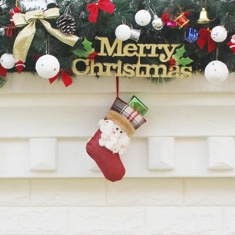 Christmas Stocking Gift Bag and Tree Decorations