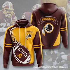 3D Digital Print NFL Hoodie for Men - Autumn/Winter